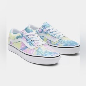 Vans Comfycush Old Skool Sneakers Size 5.5 Women Pink/Yellow/Blue New With Tag